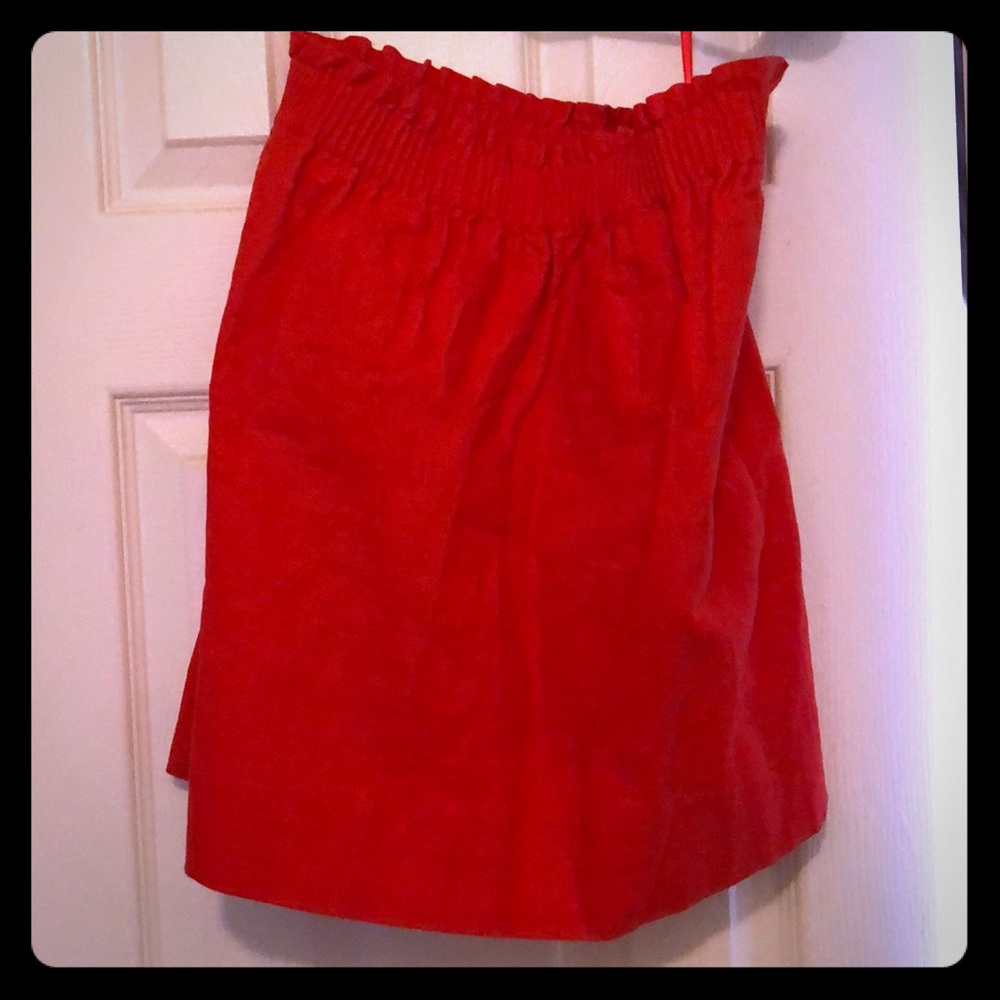 Coral JCrew skirt